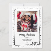 Whimsical Bow | Foto Frohe Weihnachten (Vorderseite)