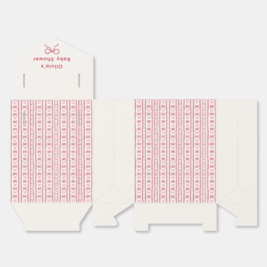 Whimsical Bow Little Sweetheart Baby Shower  Geschenkschachtel (Ungefaltet)