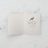 Whimsical Bow Pet Weihnachtskarte Foto Faltkarte Dankeskarte (Innenseite)