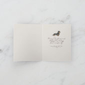 Whimsical Bow Pet Weihnachtskarte Foto Faltkarte Dankeskarte (Innenseite)