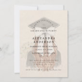 Whimsical Bow Photo Graduation Party Einladung (Vorderseite)