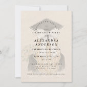 Whimsical Bow Photo Graduation Party Einladung (Vorderseite)