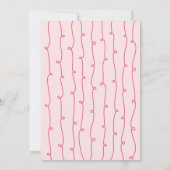 Whimsical Bow Pink Holidays Ornament Swap Party Einladung (Rückseite)