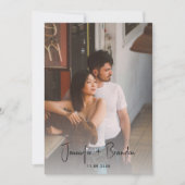 Whimsical Bow Save the Date Foto Einladung (Vorderseite)