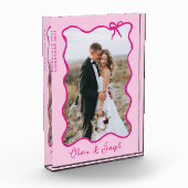 Whimsical Bow | Wavy Pink Foto Frame (Links)
