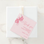 Whimsical Bow Wedding Brautparty Vielen Dank Geschenkanhänger (Beispiel)