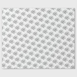 Whimsical Boxer: Bearbeiten von Text Line Art Geschenkpapier