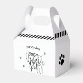 Whimsical Boxer: Bearbeiten von Text Line Art Geschenkschachtel (Rückseite)