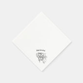 Whimsical Boxer: Bearbeiten von Text Line Art Serviette (Ecke)