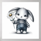 Whimsical Boy Bunny Poster (Vorne)