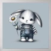 Whimsical Boy Bunny Poster (Vorne)