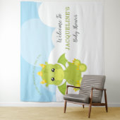 Whimsical Boy Dragon Baby Dusche Wandteppich (Beispiel)