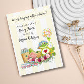 Whimsical Boy Frog Baby Shower Einladung