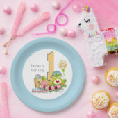 Whimsical Boy Frog | Personalisierter Geburtstag Pappteller (Party)