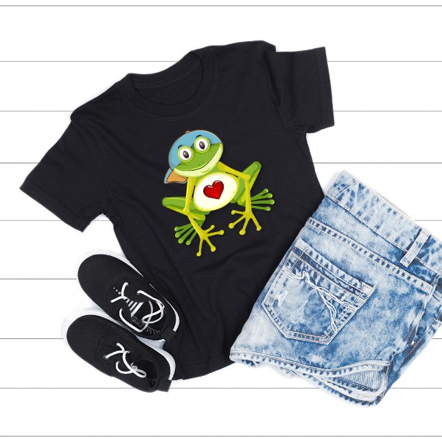 Whimsical Boy Frog T-Shirt (Von Creator hochgeladen)