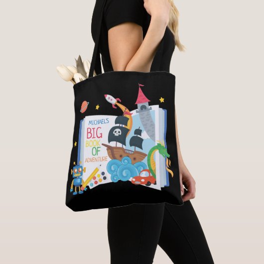 Whimsical Boy Library Book Tasche (Von Nahem)