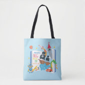 Whimsical Boy Library Totbeutel Tasche (Vorderseite)