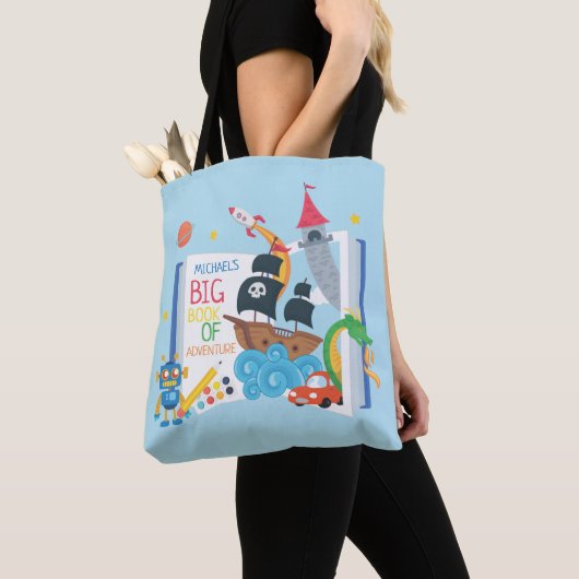 Whimsical Boy Library Totbeutel Tasche (Von Nahem)