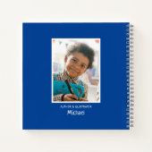 Whimsical Boy Spiral Sketch and Writing Notebook Notizblock (Rückseite)