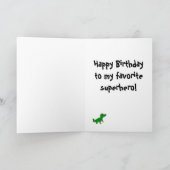 Whimsical Boy's 5. Geburtstag Karte (Innenseite)