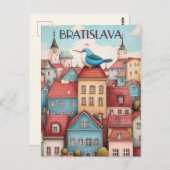 Whimsical Bratislava Travel Postkarte (Vorne/Hinten)
