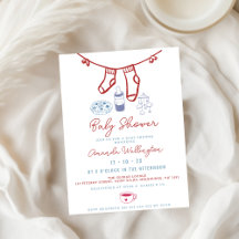 whimsical Breffee Hand Drawn Baby Dusche