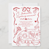 Whimsical Bridal Dusche Einladung (Vorderseite)