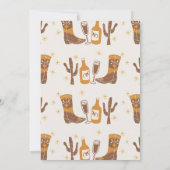 Whimsical Bridal Stiefel und Bubbly Couples Dusche Einladung (Rückseite)