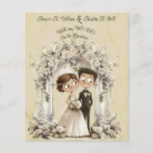 Whimsical Bride Groom Wedding Arch (Vorderseite)