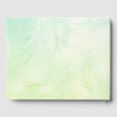 Whimsical Bride Groom Wedding Arch Blue Green Gästebuch (Rückseite)