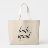 Whimsical Bride Squad Bachelorette Tote Bag Jumbo Stoffbeutel (Rückseite)