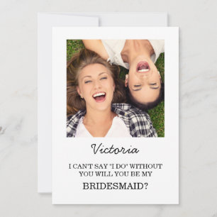 Whimsical Bridesmaid Vorschlagskarte Einladung
