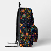 Whimsical Bright farbenfrohe Bäume Bedruckter Rucksack (Links)