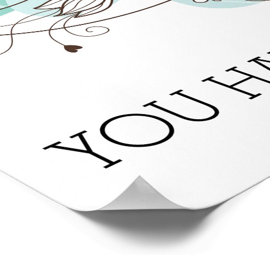 Whimsical Bright Future Poster (Ecke)