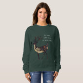 Whimsical Brown Deep Christmas Sweatshirt (Vorne ganz)