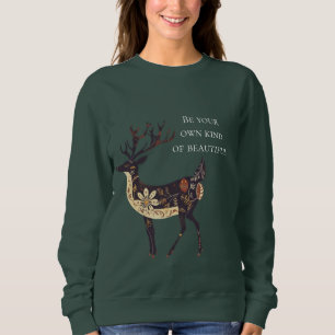 Whimsical Brown Deep Christmas Sweatshirt
