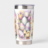 Whimsical Brushstroke Hochland Kuh Oster 20oz Thermobecher (Links)