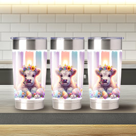 Whimsical Brushstroke Oster Highland Cow 20oz Thermobecher