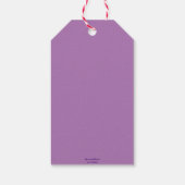 Whimsical Bumble Bee Floral Orange Red Gelb Geschenkanhänger (Rückseite)