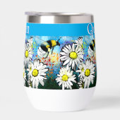 Whimsical Bumble Bee in Daisies Personalisiert (Rechts)