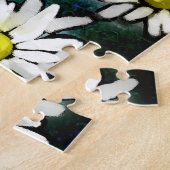 Whimsical Bumble Bee in Daisies Personalisiert Puzzle (Seite)