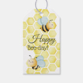 Whimsical Bumblebee Birthday Geschenkanhänger (Vorderseite)