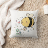  Whimsical Bumblebee Nature Lover  Kissen (Decke)