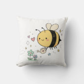 Whimsical Bumblebee Nature Lover  Kissen (Vorderseite)