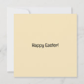 Whimsical Bunnies and Eggs Flowers Easter Greeting Karte (Rückseite)