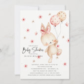 Whimsical Bunny Baby Dusche Einladung (Vorderseite)