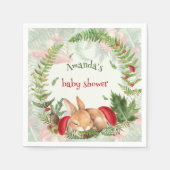 Whimsical Bunny Baby Dusche Serviette (Vorderseite)