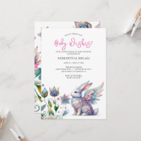Whimsical Bunny Baby Shower Einladungen