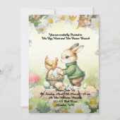 - Whimsical Bunny Easter Brunch & Egg Hunt Invitat Einladung (Vorderseite)