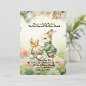 - Whimsical Bunny Easter Brunch & Egg Hunt Invitat Einladung (Stehend Vorderseite)